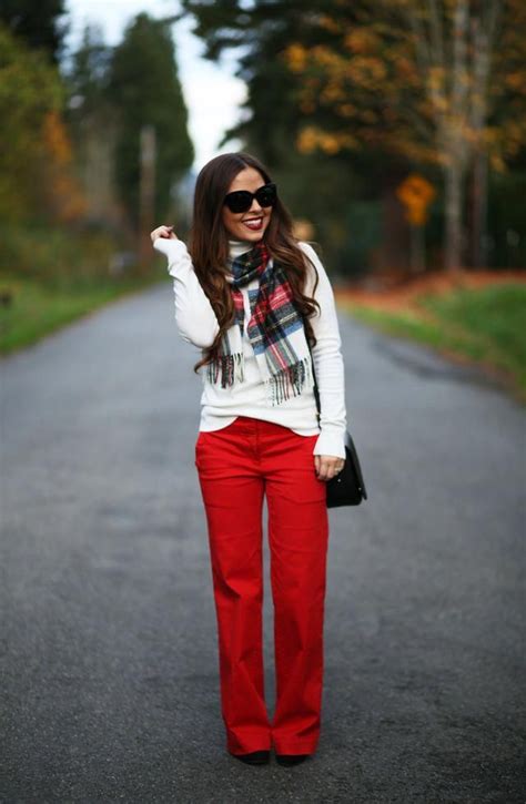 Red Dress Cori Lynn Red Pants Outfit Red Trousers Outfit Red Pants