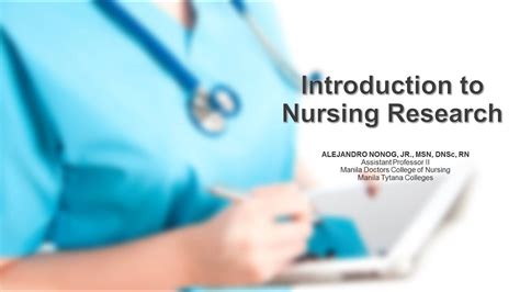 Introduction To Nursing Research Youtube