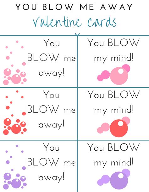 You Blow Me Away Valentine Free Printable Printable Word Searches
