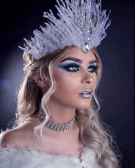 Ice Snow Queen Crown Costume Makeup Look Inspiration By Jadelaurenharrison And