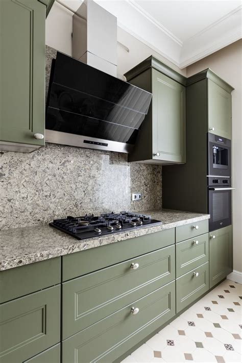 40 Beautiful And Refined Olive Green Kitchens Digsdigs