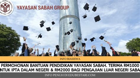 Iklan biasiswa kerajaan negeri sabah bagi pelajar yang telah mendapat tempat dan sedang mengikuti pengajian di institut pengajian tinggi(ipt). Permohonan Biasiswa Yayasan Sabah 2021