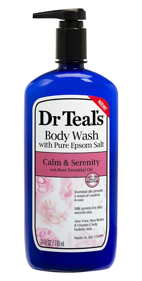 Dr Teals Calm And Serenity Body Wash With Rose Essential Oil 24 Oz