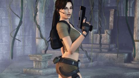 women anime soldier lara croft tomb raider tomb raider legend screenshot pc game
