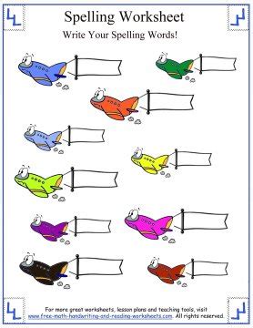 Make rainbow words by writing your words in pencil then tracing over with two different colors. First Grade Spelling Words: -an & -at