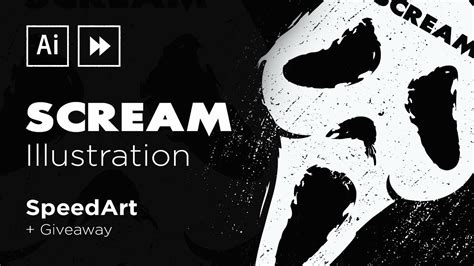 Adobe Illustrator Speedart Scream Illustration And Giveaway Youtube