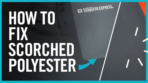 How To Fix Scorched Polyester Shirts This Actually Works Youtube