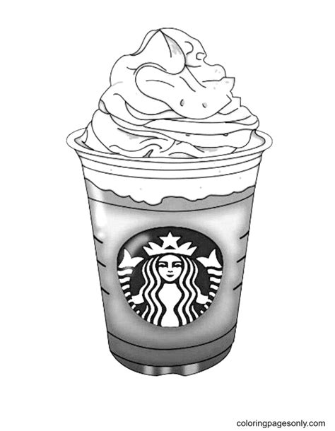 Takeout Coffee Cup Starbucks Coloring Pages Starbucks Coloring Pages