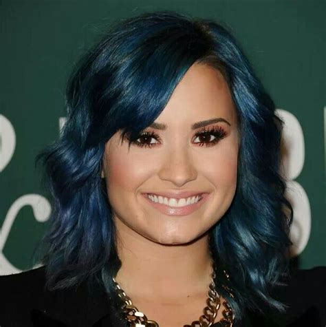 Navy Blue Hair Hair Color Blue New Hair Colors Colored Hair Demi