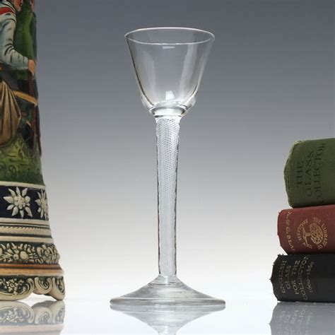 18th century georgian opaque twist champagne glass c1760 champagne glasses exhibit antiques