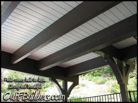 Hiding the underside of a deck. paint underside of deck to make a patio "roof" (they used ...