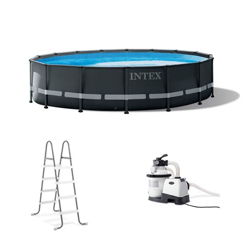 Intex Ultra Xtr Frame Round Above Ground Swimming Pool Set Multiple