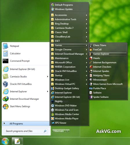 Enable Windows Xp Style Cascading All Programs List In Windows Vista