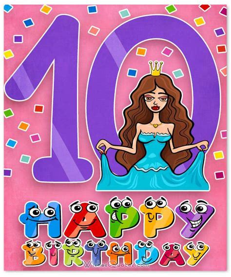 Happy 10th Birthday Wishes For 10 Year Old Boy Or Girl