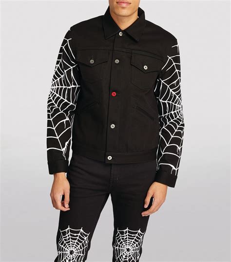 Spider Web Denim Jacket