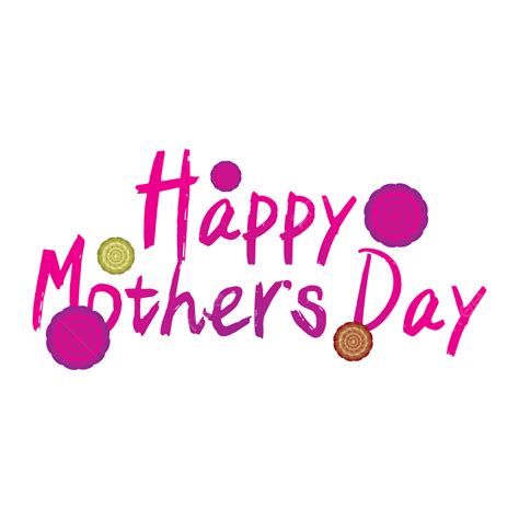Happy Mother Day Vector Png Images Happy Mother S Day With Flower
