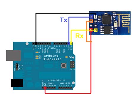 Esp8266 Connection On Arduino Rx Tx Ports Ports 0 1 Blynk