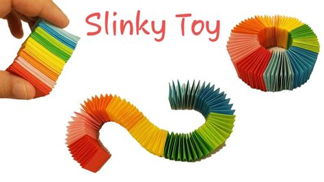 How To Make Paper Slinky Spring Diy Paper Toys For Kids Paper