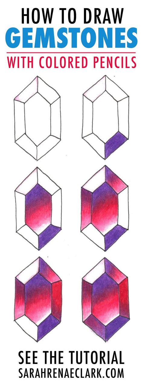 How To Draw A Gem Step By Step At Drawing Tutorials