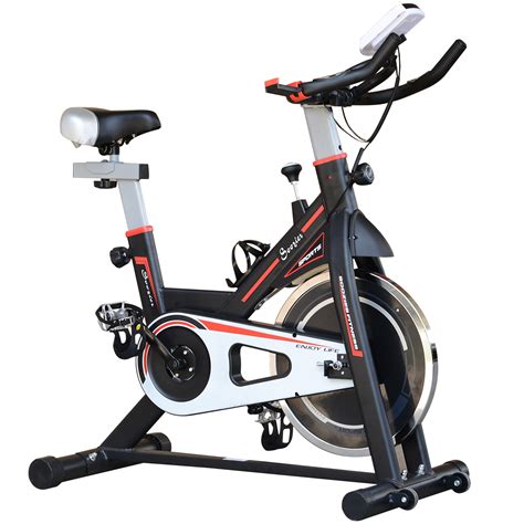 Soozier Upright Stationary Exercise Bike Indoor Cycling Bicycle Cardio Workout Trainer W Lcd