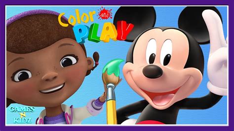 Mickey Mouse Clubhouse Minnie Mouse Doc Mcstuffins 3d Coloring