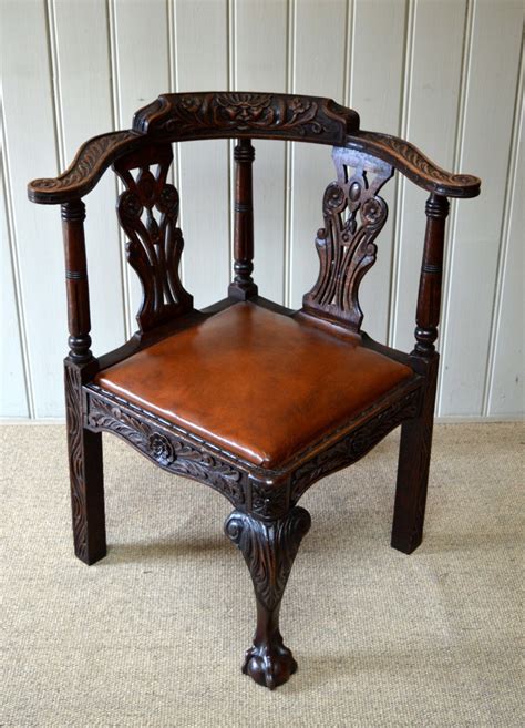 Carved Oak Corner Chair Antiques Atlas