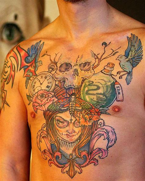 Demonic Chest Tribal Tattoo Best Tattoo Ideas Gallery