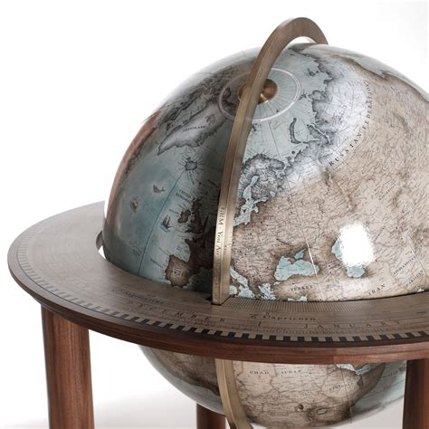 Detail On Bespoke Bellerby And Co Map Custom Globe Handmade Modern