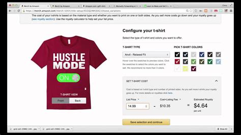 Detailed Walkthrough Of Merch By Amazon Shirt Design And Upload Process YouTube