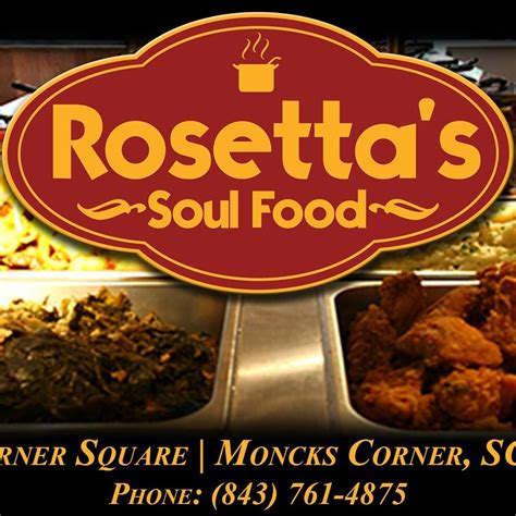 Tickets on sale today and selling fast, secure your seats now. Rosetta's Soul Food - Restaurant - Summerville - Moncks Corner