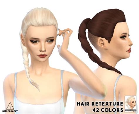 Miss Paraply Wildly Miniature Sandwich Hairstyle Retextured Sims 4