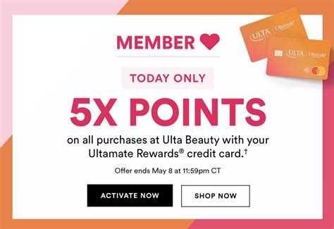 Ulta: 5X pts all purchases w/Ulta Credit Card - today only + MORE