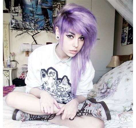 purple dyed scene hair pretty style pastel hair color pastel pastel purple pastel goth