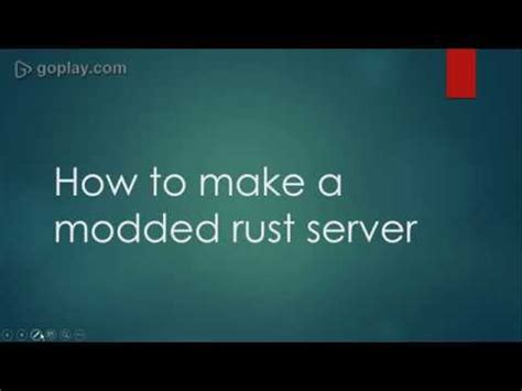 We keep backups of your entire server every day which are kept for 7 days for you to roll back to in the event anything unfortunate happens! how to make a modded rust server for free - YouTube