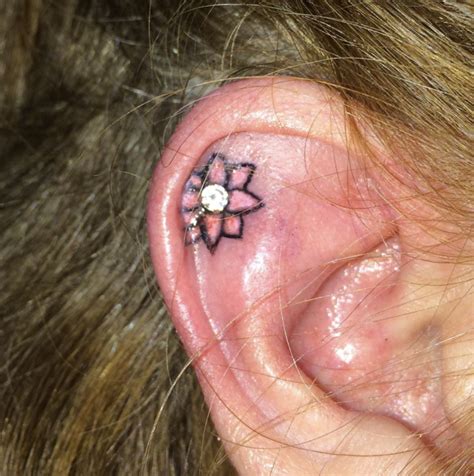 Tiny Inner Ear Tattoos Youll Want Immediately