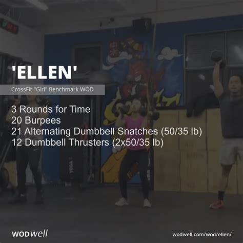 Ellen Workout Crossfit Wod Wodwell