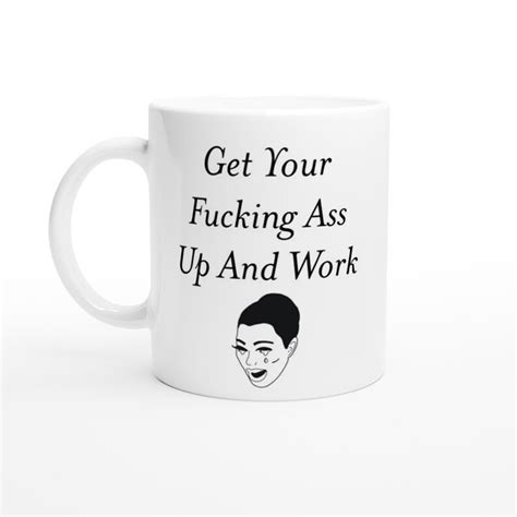 kim kardashian meme kimoji crying get your ass up and work mug etsy