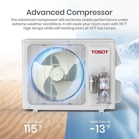 Buy Tosot 9 000 Btu Ductless Mini Split Air Conditioner Inverter Split Ac System With Heat Pump