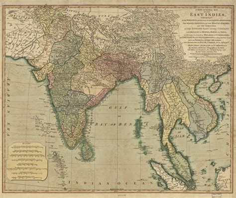 A New General Map Of The East Indies Exhibiting In The Peninsula On