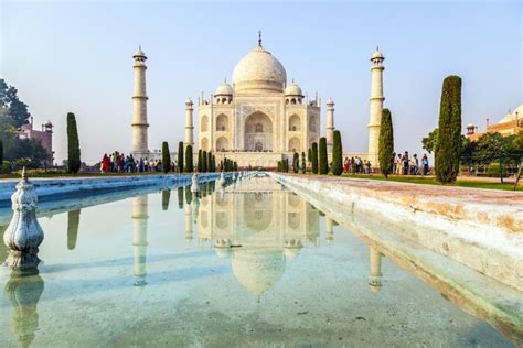 Taj Mahal In Sunrise Light Agra India Editorial Stock Photo Image