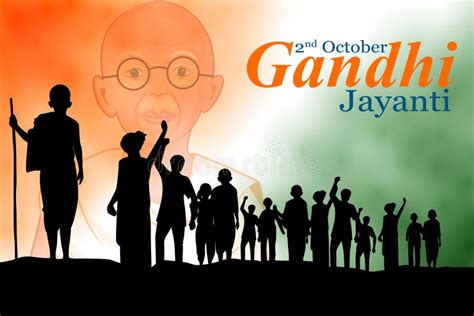 Mahatma Gandhi Bapu Of Vader Van De Natie En Nationale Held Van India