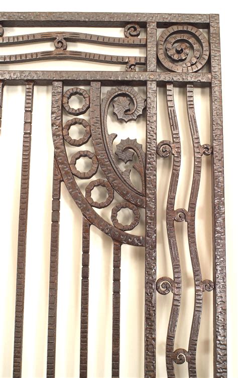 French Art Deco Wrought Iron Gates