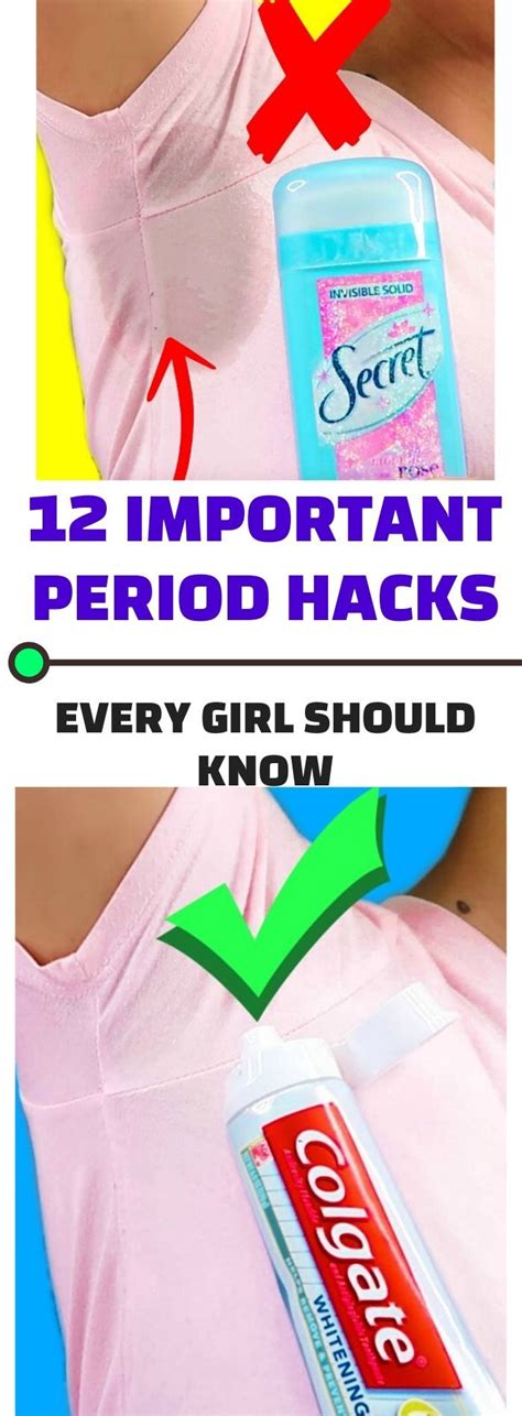 16 Important Period Hacks Every Girl Should Know Period Hacks Hacks