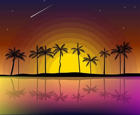 Free Sunset Background Vector Vector Art And Graphics