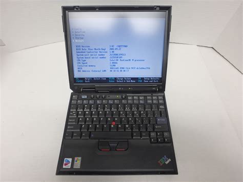 Ibm Thinkpad X32 Notebook Pentium M 20ghz 512mb Ram 60gb Hdd