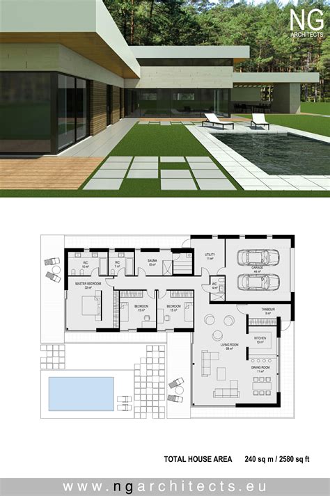 Modern Villa Design Plan Modern Villa Design Saudi Arabia Itqan