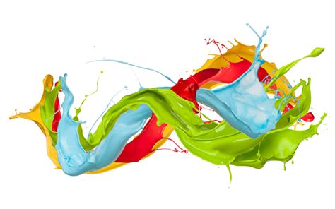 Download Wallpapers Paint Splashes Art 4k Multicolored Paints White