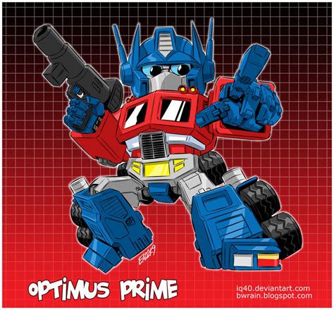 Chibi Optimus Prime By Iq40 On Deviantart