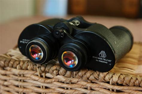 Vintage Asahi Pentax Binoculars, 8x40 Wide Field 9.5