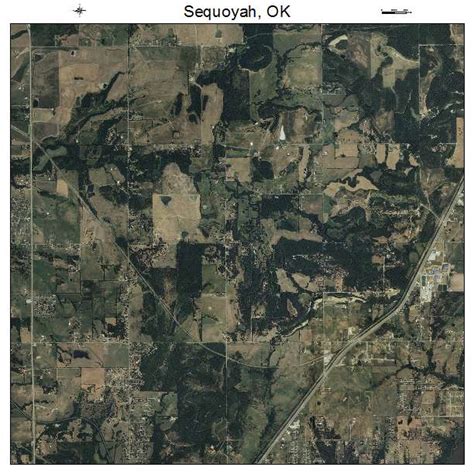 Aerial Photography Map Of Sequoyah Ok Oklahoma